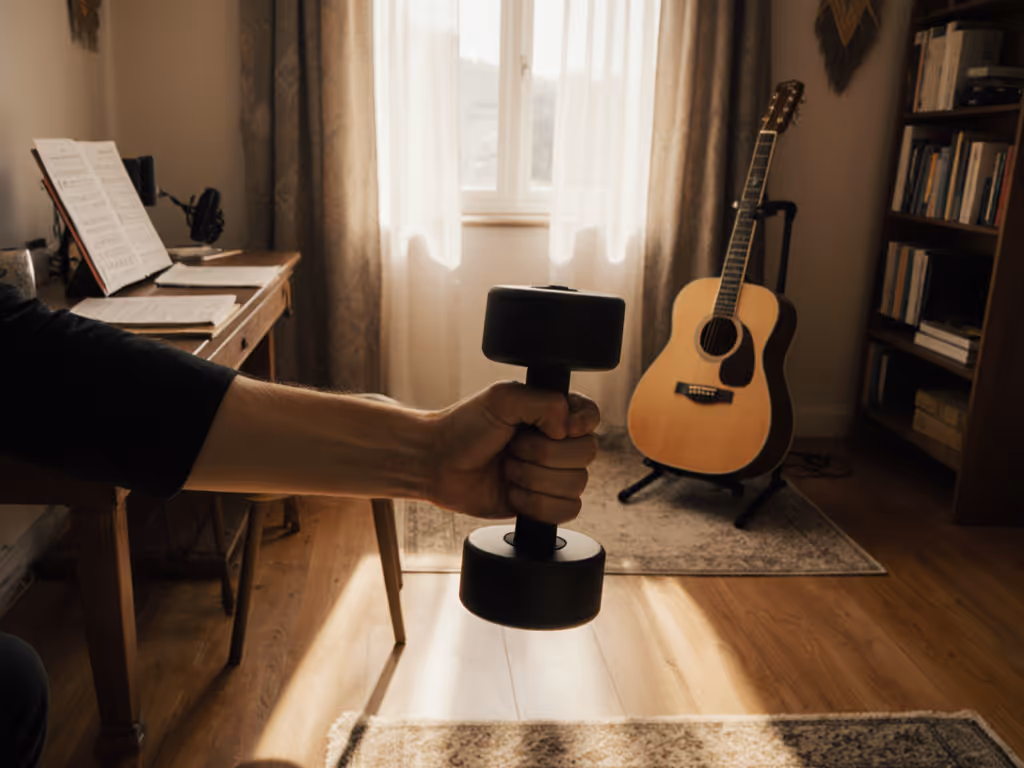 Quiet Dumbbell Exercises for Musicians