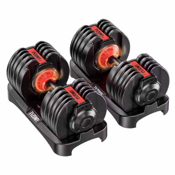 Adjustable Dumbbells Set of 2 (52.5 lbs each)